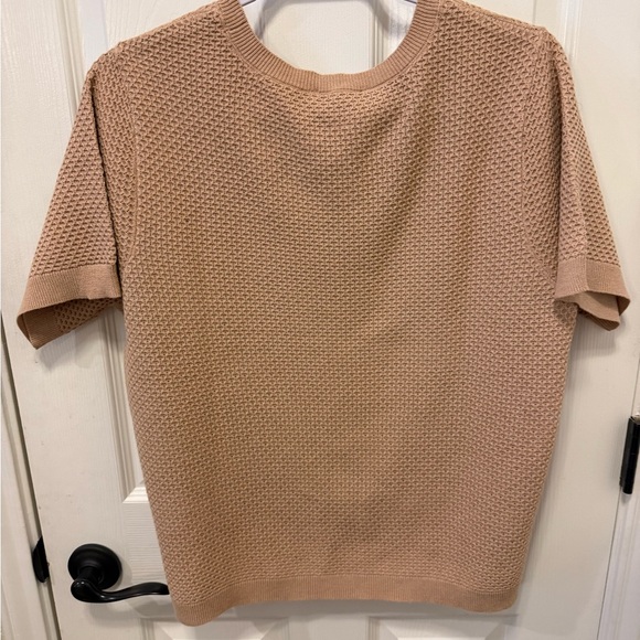 Nine West Women's Tan Crewneck Top - Picture 3 of 5